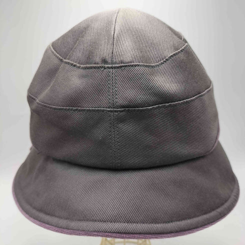 ランバンコレクション LANVIN COLLECTION 日本製 絹 シルク混 ベルベット帯 バケット ハット バケハ レディース  55.5-54cm